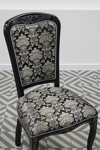 Кресло Клето патина золото / ромб из шоурума 1