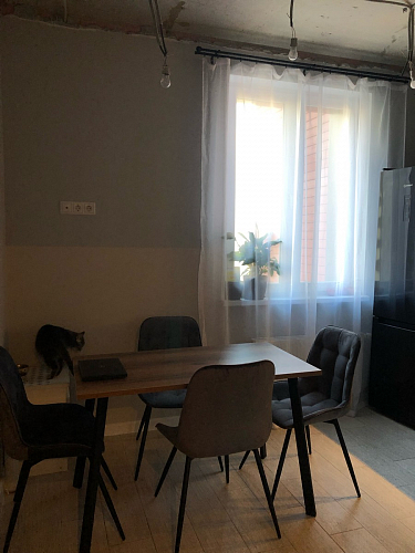 Стол Тринити Лофт 120 32 мм дуб галифакс табако / черный матовый фото покупателя 546