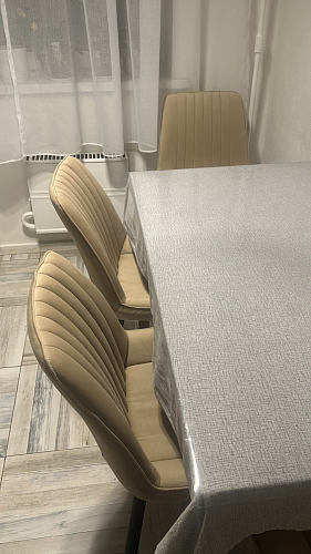 Стул на металлокаркасе Седа К латте / черный фото покупателя 250