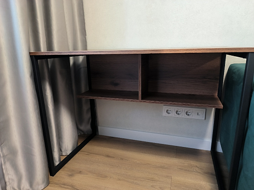 Письменный стол Клер Лофт дуб вотан / черный матовый фото покупателя 34