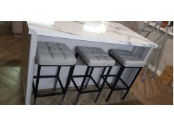 Барный стул Лофт кожзам d1 / черный матовый фото покупателя 66