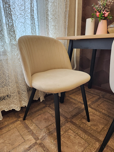 Стул на металлокаркасе Gabi gray / black фото покупателя 447