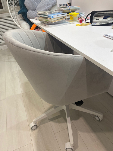 Компьютерное кресло Тибо confetti chocolate / белый фото покупателя 161