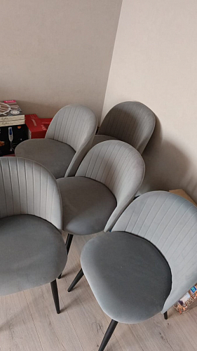 Стул на металлокаркасе Gabi latte / gold / black фото покупателя 88