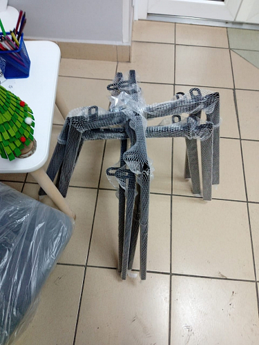 Стул на металлокаркасе Чилли К темно-серый (velutto 32) / черный фото покупателя 507