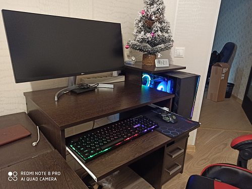 Компьютерный стол Джаз-24 левый дуб сонома фото покупателя 1