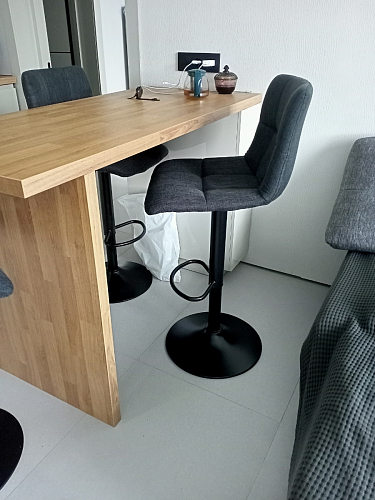 Барный стул Milton серый фото покупателя 6