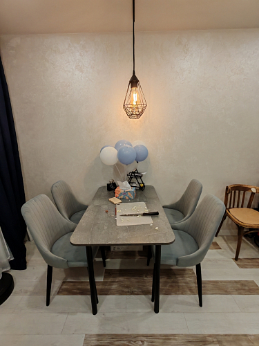 Стул на металлокаркасе Kora black / gray фото покупателя 341