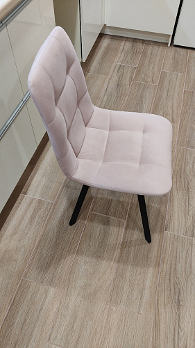 Стул на металлокаркасе Чилли светло-серый / черный фото покупателя 26