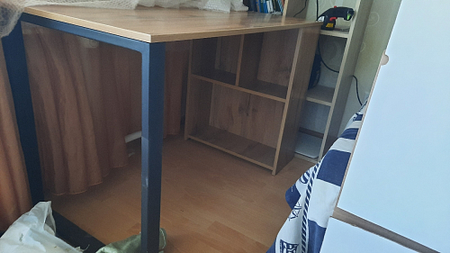 Письменный стол Битти Лофт 116х60х75 креатель / черный матовый фото покупателя 55