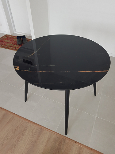 Стеклянный стол Анселм леонардо / черный фото покупателя 4