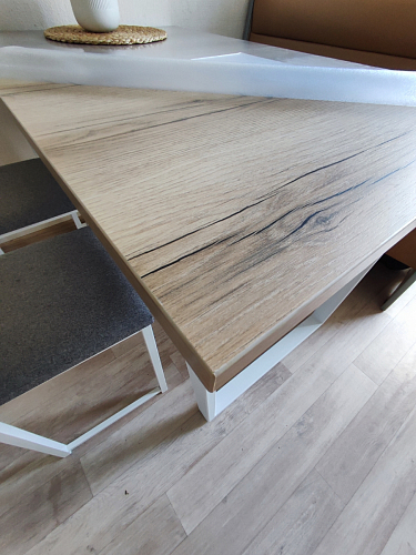 Деревянный стол Лота Лофт 120x75 дуб крафт табачный / черный матовый фото покупателя 920