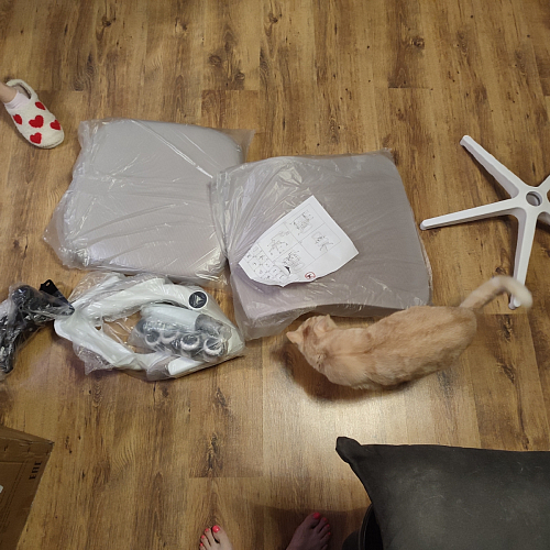 Компьютерное кресло Konfi dark gray / pink / white фото покупателя 160