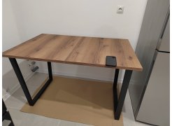 Стол Лота Лофт 140 25 мм черный матовый / бетон фото покупателя 901