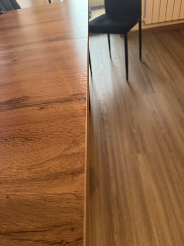 Стол Лота Лофт 140 25 мм черный матовый / бетон фото покупателя 748