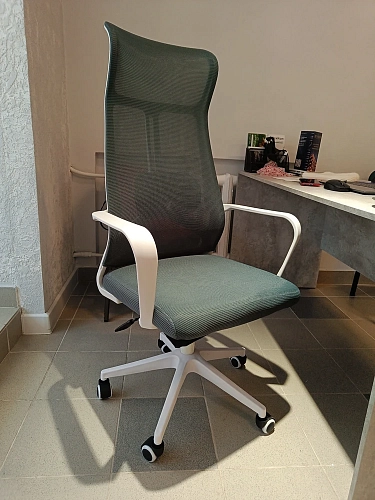 Компьютерное кресло Tilda dark gray / white фото покупателя 1