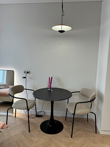 Стол Тулип 90х73 белый мрамор / золото фото покупателя 20