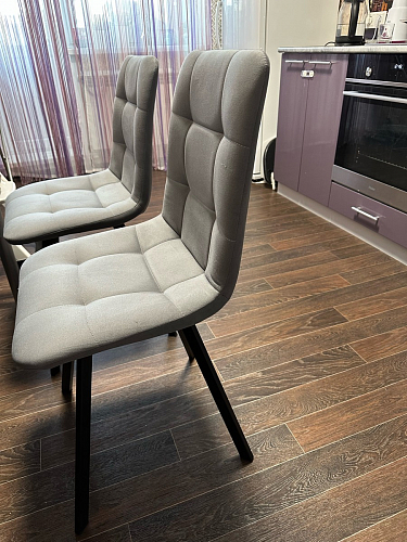 Комплект стульев Чилли 4 шт темно-серый / черный фото покупателя 419