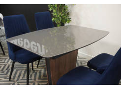 Стол на тумбе Теон дуб антор натуральный / графит из шоурума 4