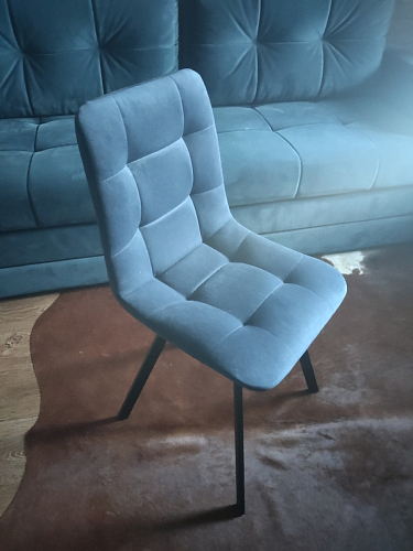 Стул на металлокаркасе Чилли черный / зеленый фото покупателя 1416