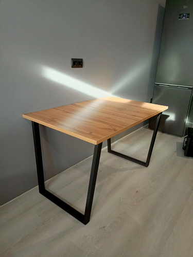 Деревянный стол Лота Лофт 140х80 дуб крафт табачный / черный матовый фото покупателя 715