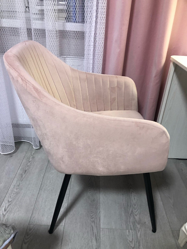 Стул на металлокаркасе Slam dark beige фото покупателя 29