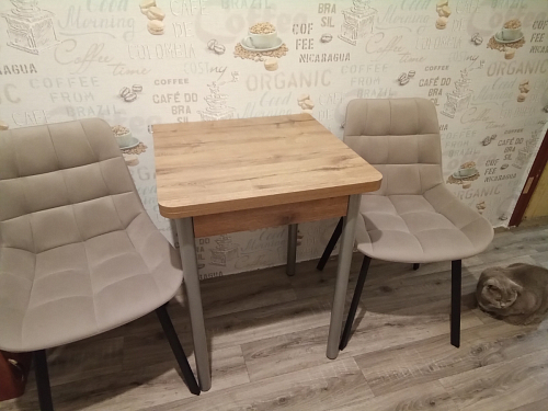 Комплект стульев Форт 4 шт кирпичный / чёрный фото покупателя 73