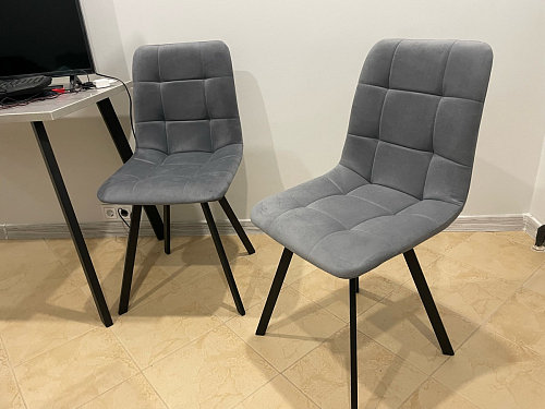 Стул на металлокаркасе Чилли зеленый / черный фото покупателя 843