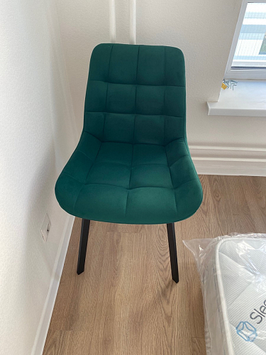 Стул на металлокаркасе Челси бирюзовый / черный фото покупателя 43