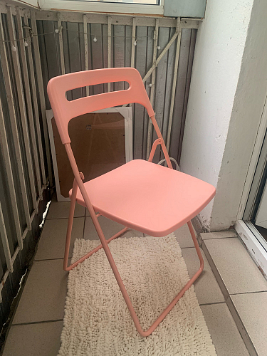 Пластиковый стул Fold складной blue фото покупателя 1