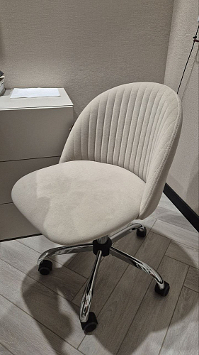 Компьютерное кресло Melody/Мелоди молочное фото покупателя 72