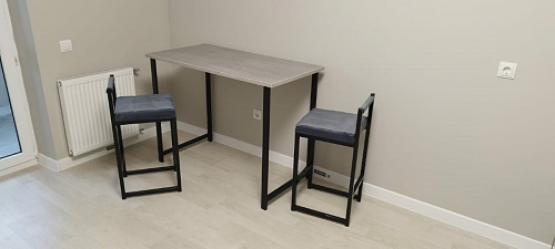 Барная стойка Дилан Лофт 120х40х90 бетон светлый фото покупателя 124