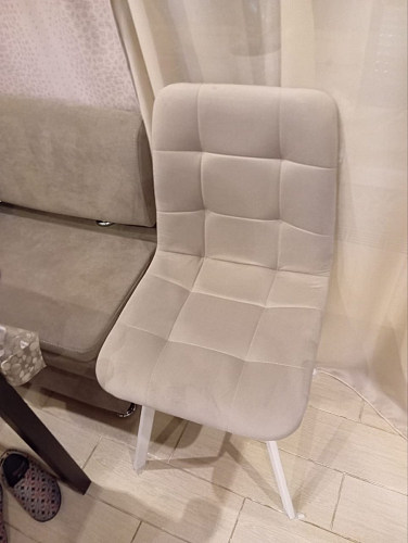 Стул на металлокаркасе Чилли К черный / зеленый фото покупателя 294