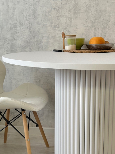 Деревянный стол Барел 89 белый / белый фото покупателя 7