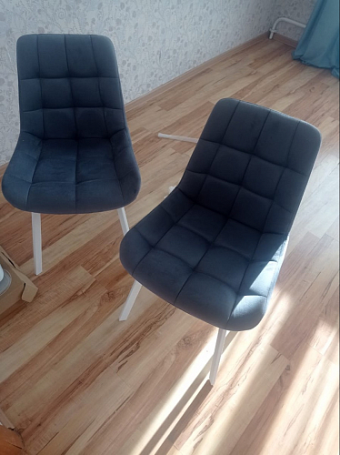 Стул на металлокаркасе Челси К крутящийся бирюзовый / черный фото покупателя 84