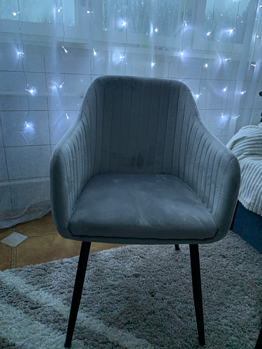 Стул на металлокаркасе Slam синий фото покупателя 68