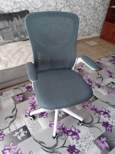 Компьютерное кресло Konfi light gray / blue / white фото покупателя 148