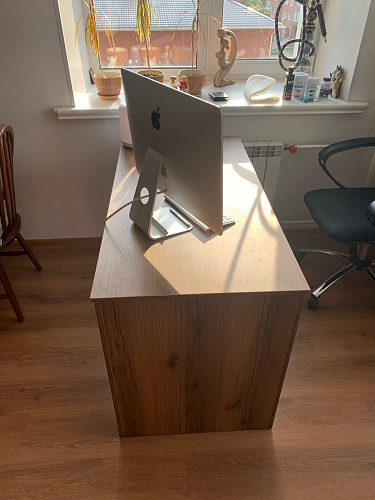 Письменный стол Битти Лофт 116х60х75 дуб вотан / белый матовый фото покупателя 106