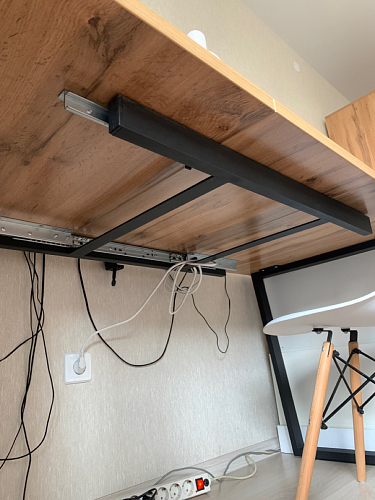 Стол Лота Лофт 140 25 мм черный матовый / бетон фото покупателя 874