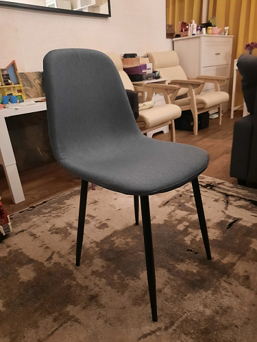 Стул на металлокаркасе Lilu dark grey / black фото покупателя 25
