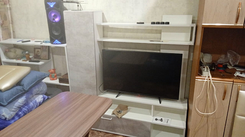 Готовая гостиная Jimenez дуб венге / белый глянец фото покупателя 77