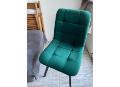 Стул на металлокаркасе Чилли синяя ткань / белый фото покупателя 421