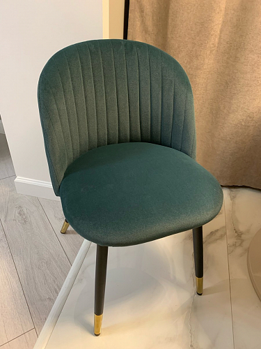 Стул на металлокаркасе Gabi green / black / silver фото покупателя 116