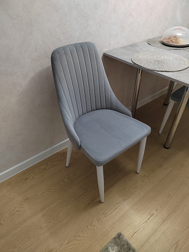 Стул на металлокаркасе Kora gray / black фото покупателя 437