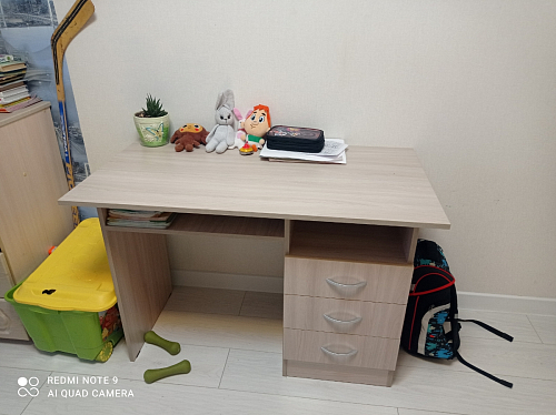 Стол письменный Бриз МДФ волна лайм / ясень светлый фото покупателя 188