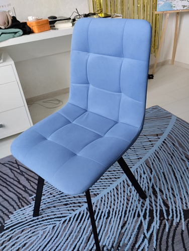 Стул на металлокаркасе Чилли К кирпичный / черный фото покупателя 116