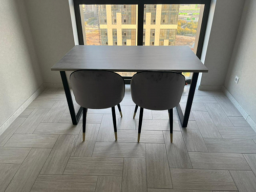 Стол раскладной Лота Лофт 120 25 мм юта / черный матовый фото покупателя 384