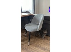 Стул на металлокаркасе Gabi 1 gray / black фото покупателя 162