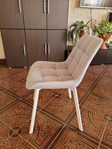 Стул на металлокаркасе Челси бирюзовый / черный фото покупателя 4