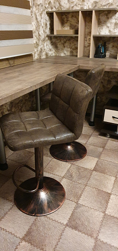 Барный стул Paskal beige / chrome фото покупателя 4